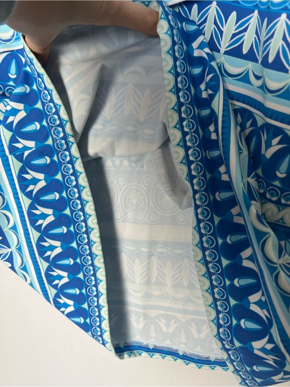 J McLaughlin Catalina Cloth Nicola Tiered Skirt Womens Size XS Blue White Print - Picture 5 of 7